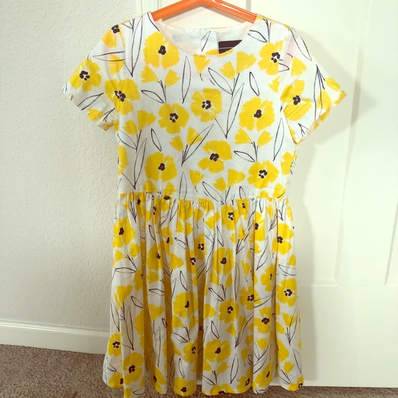 girls yellow flower dress